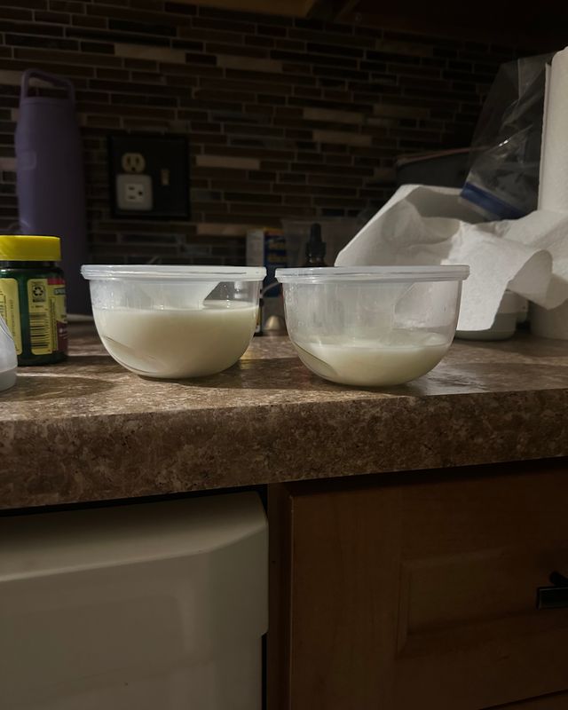 Customer photo of the Legendairy Milk Silicone Collection Cups in use