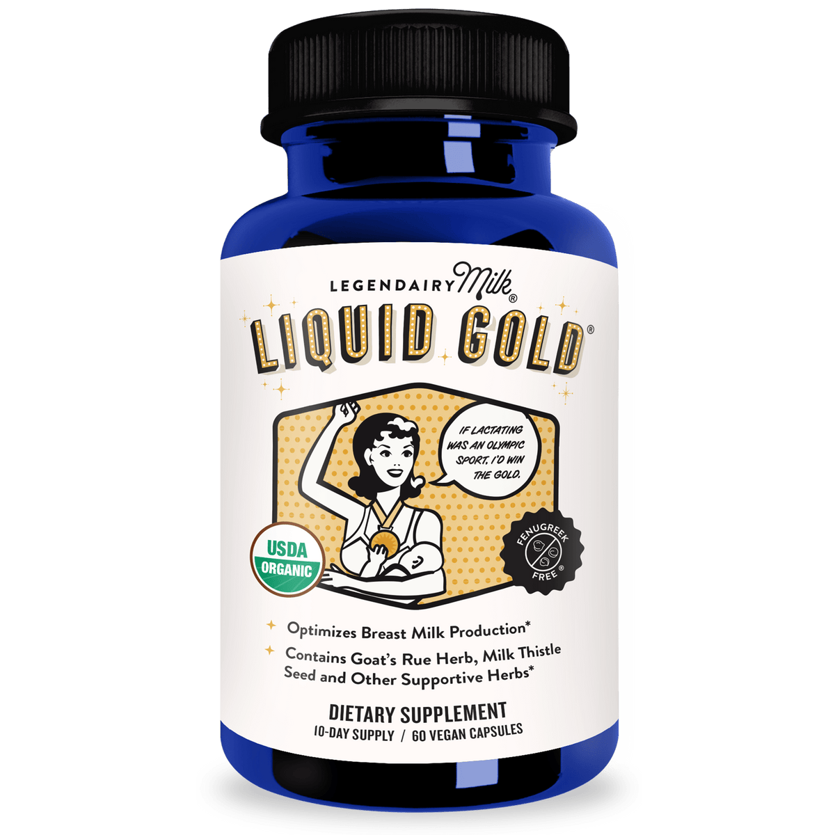Liquid Gold® organic lactation blend bottle - Legendairy Milk