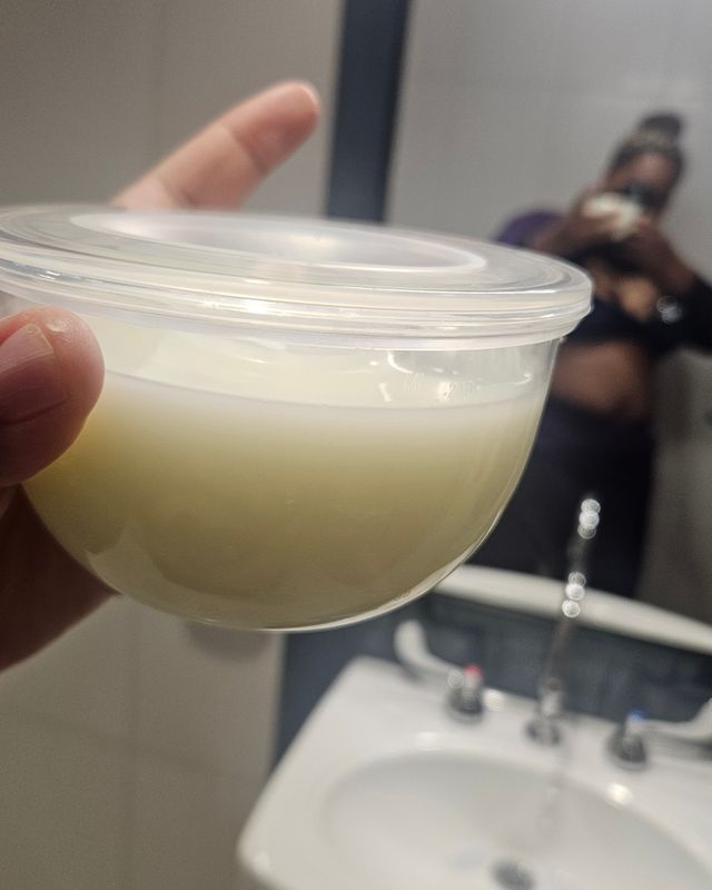 Customer photo of the Legendairy Milk Silicone Collection Cups in use